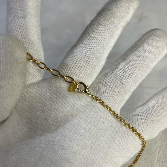 NINA RICCI logo gold plated necklace - Picture 6 of 11